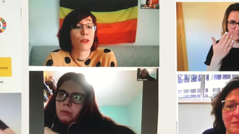 Momento del webinario No estás sola