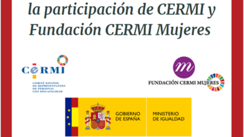 Cartel Igualdad constituye la Mesa asesora para los cuidados, con la participación de CERMI y Fundación CERMI Mujeres