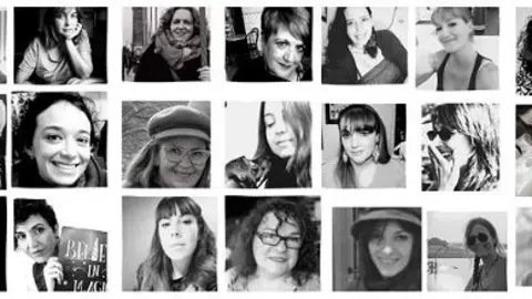 Collage de fotografías de mujeres