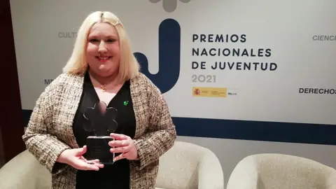 Cristina Paredero, activista con discapacidad, recoge el Premio Nacional de Juventud 2021 por defender los derechos de las personas con discapacidad