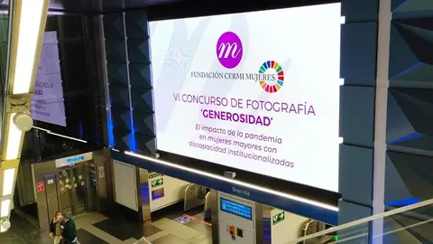 Metro de Madrid proyecta las fotografías ganadoras del VI Concurso ‘Generosidad’ de la Fundación CERMI Mujeres