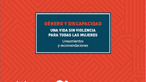 Detalle de la portada del documento 'Género y discapacidad'
