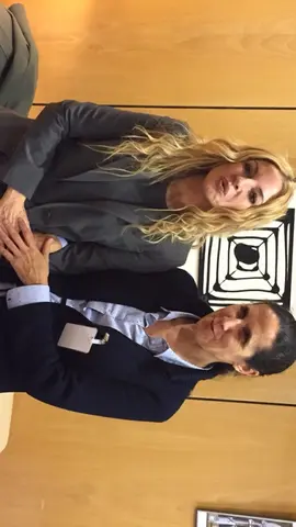 Ana Peláez, en representación del CERMI, y Ángeles Carmona, presidenta del Observatorio contra la Violencia Doméstica y de Género