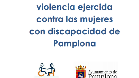 Detalle de la portada del estudio 'Diagnóstico  sobre la violencia ejercida contra las mujeres con discapacidad de Pamplona'
