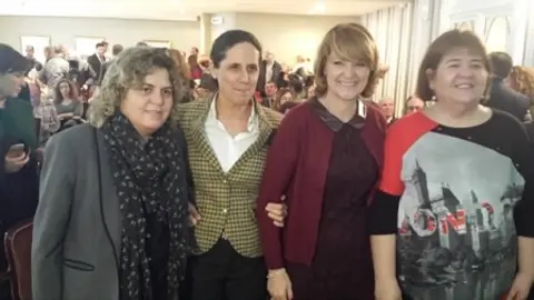 Teresa Palahí, Ana Peláez, Rosa Estarás y María Consuelo Huertas en Mallorca durante la presentación de la Fundación CERMI Mujeres