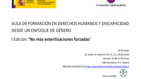 La Fundación CERMI Mujeres pone en marcha el aula de formación en derechos humanos y discapacidad desde un enfoque de género