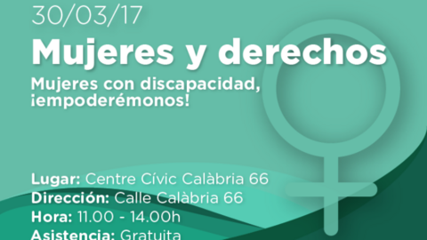 Logotipo de las jornadas ‘Mujeres con discapacidad, empoderémonos!’