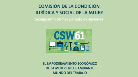 Logotipo de la Comisión de la Condición Jurídica y Social de la Mujer