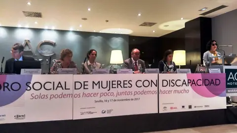 Inauguración del I Foro social de mujeres con discapacidad