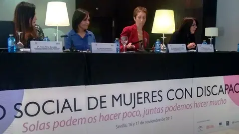 Momento del I Foro social de mujeres con discapacidad