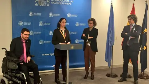 La Fundación CERMI Mujeres, entre las entidades sociales españolas recibidas por Dolors Montserrat en la ONU