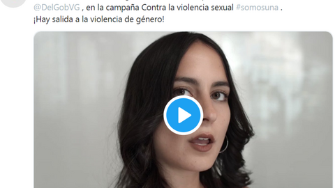 Detalle de la campaña contra la violencia de género de Renfe en Twitter