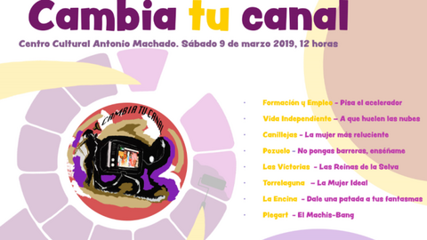 Cartel del acto 'Cambia tu canal' de Afanias