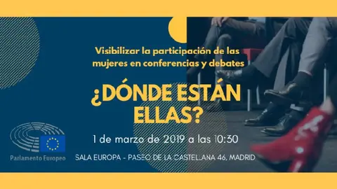Cartel de la campaña '¿Dónde están ellas?'