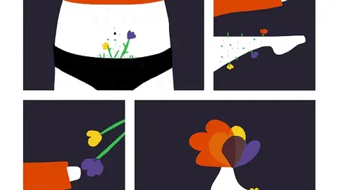 Una de las obras de "La Primavera"" de Hatiye Garip "