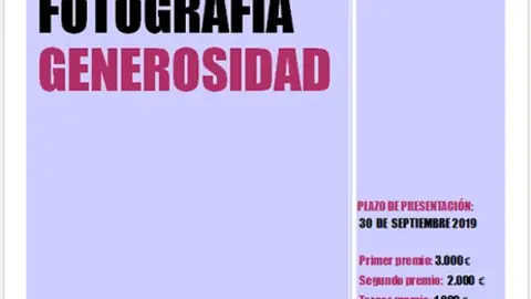 Cartel de IV Concurso de Fotografía Generosidad “Empoderando a las niñas con discapacidad para el disfrute de una vida libre de violencia”