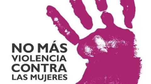 Logotipo de "No más violencia contra las mujeres"""