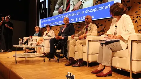 Momento en las Jornadas Derechos de las Mujeres con Discapacidad y Agenda 2030 de Cocemfe 