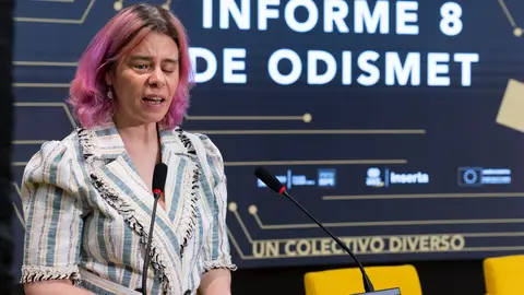 1.Virginia Carcedo, durante un acto de Fundación ONCE  Foto de Servimedia