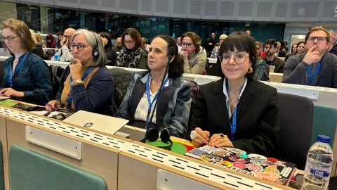 Imagen de la Conferencia: Mari Luz Sanz Escudero, Ana Peláez Narváez y Sara de Torres