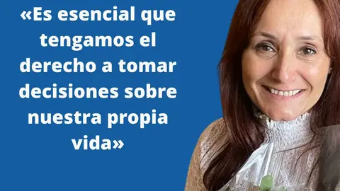 Imagen de Carolina López. Afirmando que Es esencial que tengamos el derecho a tomar decisiones sobre nuestra propia vida