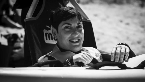 Imagen primer plano de Anna Ortiz Sanchís sonriendo