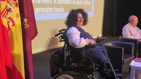 Imagen de Noelia López en las jornadas de Accesibilidad en Madrid