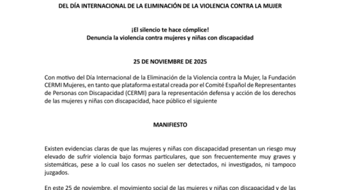 Imagen del manifiesto 25 N