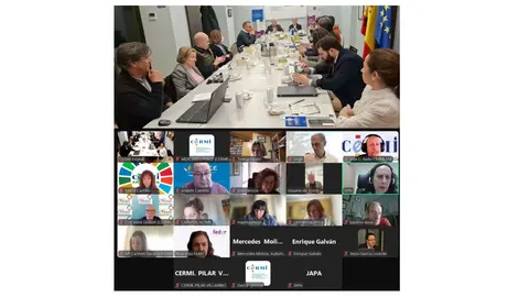 Imagen de la reuni&oacute;n del comit&eacute; Ejecutivo del CERMI Estatal - enero 2026
