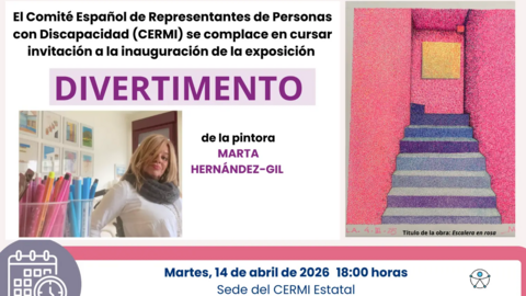 Infograf&iacute;a de Marta Hern&aacute;ndez-Gil para su inauguraci&oacute;n en la exposici&oacute;n "Divertimento"