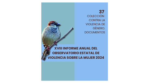 Imagen de la portada del XVIII Informe Anual del Observatorio Estatal de Violencia sobre la Mujer 2024