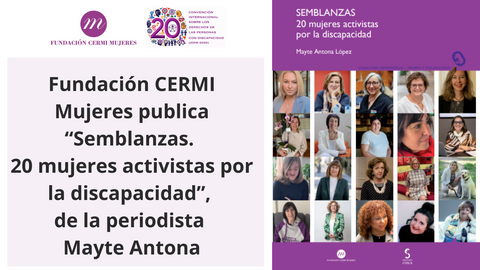 Infograf&iacute;a de la publicaci&oacute;n n&uacute;mero 32 de la colecci&oacute;n Generosidad. Aparecen las fotograf&iacute;as de las 20 mujeres activistas por la discapacidad