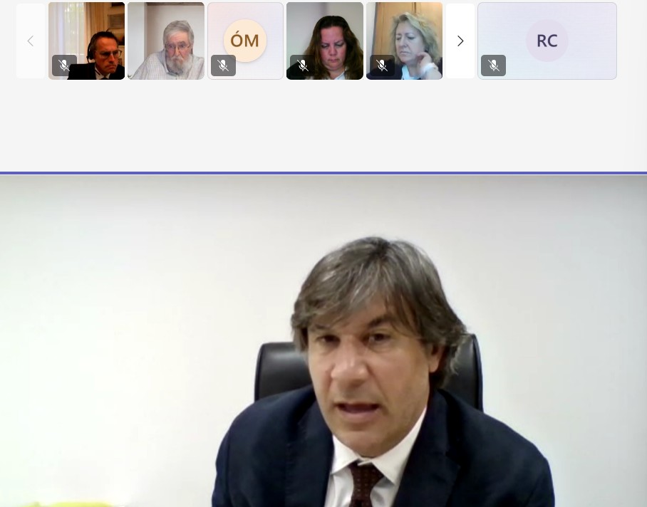 Imagen de Gregorio Saravia en la Reunión del Comité de Apoyo del 8 de mayo de 2025