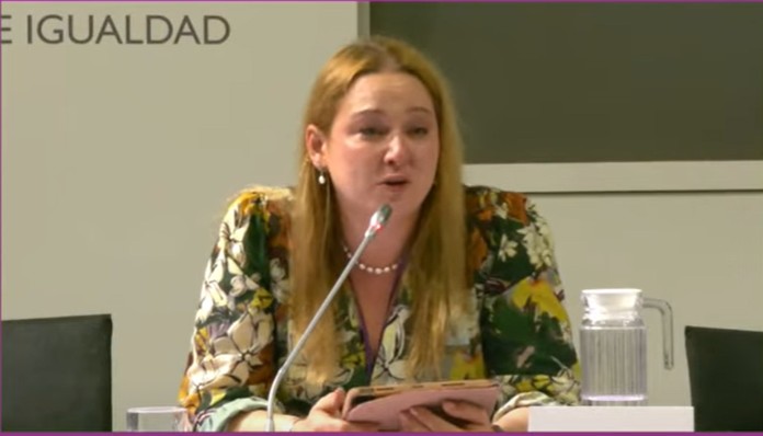 Imagen de Aline Bravo en la VIII Conferencia Sectorial