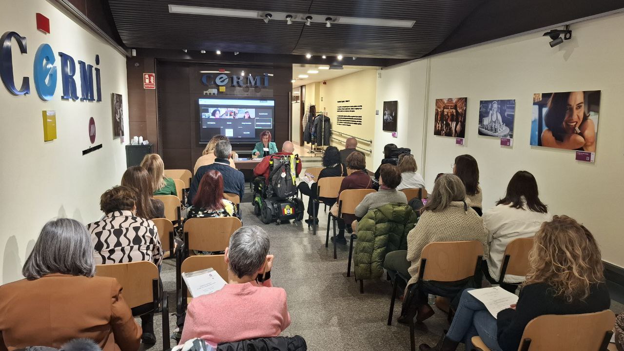 Imagen de Pilar Villarino en la inauguración de la I Jornada y Asamblea de Voluntariado de FCM y CERMI