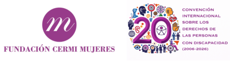 Logotipo de FCM  y 20 años CRPD