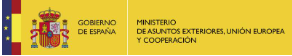 Logotipo del Ministerio de Asuntos Exteriores, Unión Europea y Cooperación